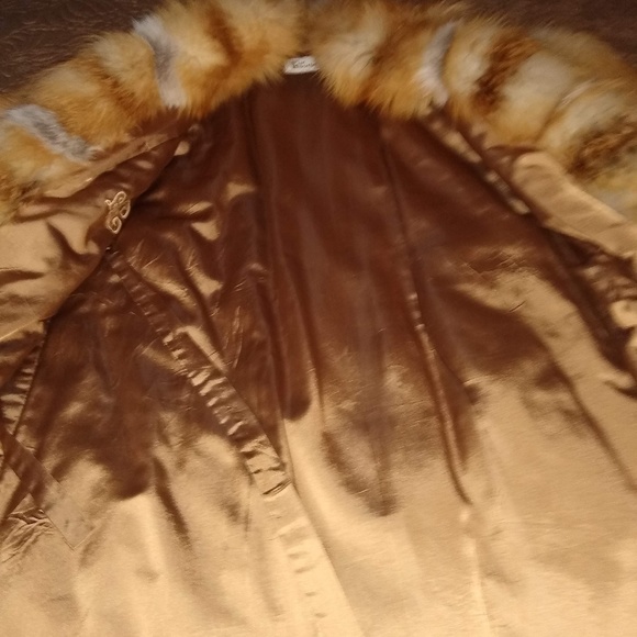Real fox fur coat